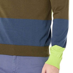 Suéter Casual de Punto a Rayas para Hombre, Cuello Redondo, Corte Regular, para Otoño, con Diseño de Contraste de Color, Sudadera Unisex de Último Diseño - Product Image 5