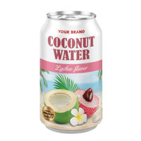 Private Label 100% Natuurlijke Kokoswater 330ml Fruitige Smaken OEM ODM Kokosdrank Plantaardige Sap Export Kwaliteit Gratis Monster