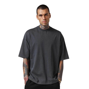 T-shirts pour hommes surdimensionnés, nouveau style, emballage personnalisé, fabriqué au Pakistan - Product Image 4