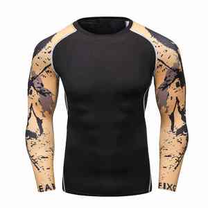 Camiseta de Manga Larga Rash Guard, Talla y Diseños Personalizados para Hombre, Ropa Deportiva con Estampado por Sublimación, Camiseta Deportiva Cómoda - Product Image 1