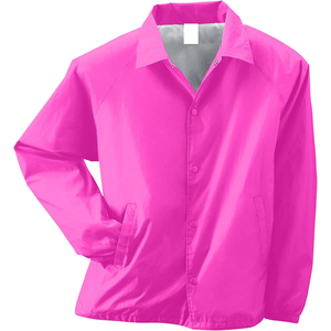 Men's Purple Windproof <b>Coach</b> Jacket Regular Fit Turn-down Collar Long Sleeve Casual Outerwear Spring Wear - Product Image 3