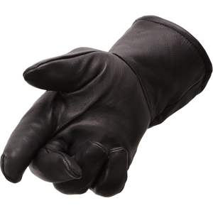 Gants de conduite en cuir SH864 pour homme, en peau de daim noire non doublée, doublés de laine, pour un usage quotidien et les sports de ski - Product Image 3