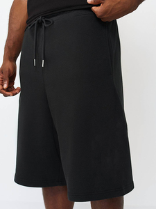 Shorts de sport décontractés pour hommes, longueur genou, été-automne, séchage rapide, respirants, écologiques, avec cordon de serrage, confortables, couleur unie, en toile - Product Image 5