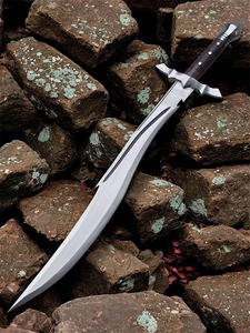 Couteau Bowie industriel artisanal personnalisé, lame en acier inoxydable, manche en bois, pointe clip, couteau de chasse et de survie à lame fixe, utilisation en extérieur - Product Image 5