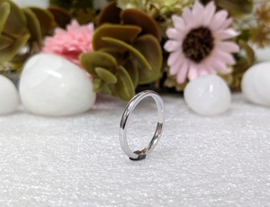 Solid 14K White Gold <b>Plain</b> Certified Wedding Band Minimalist Simple Classic Stackable Wedding Engagement <b>Ring</b> for Women - Product Image 3
