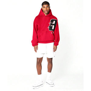 Sweat à capuche en polaire durable pour homme, veste épaisse et chaude, impression de logo personnalisé, sweats à capuche surdimensionnés avec broderie appliquée - Product Image 3