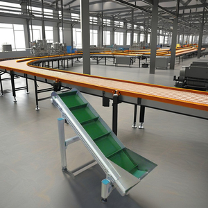 Pequeño transportador de cinta de PVC verde personalizado de fábrica Mini transportador de escalada de PVC - Product Image 4