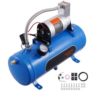 Sistema Compressore d'Aria a Bordo 12V, 6 Litri, Compressore per Pneumatici con Clacson da Treno, Pressione di Lavoro 120 psi - Product Image 2