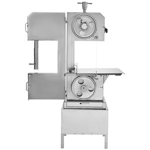 Sega a Nastro Elettrica Commerciale 2200W in Acciaio Inox per Carne e Ossa, Piano di Lavoro 62x52 cm, 0.16-8.7 Pollici - Product Image 1