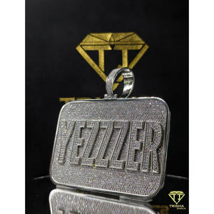 จี้ YEZZZER แบบสั่งทำพิเศษ ประดับเพชร VVS Lab Grown ระดับพรีเมียม เครื่องประดับสตรีทแวร์ โดย Trisha Jewels - Product Image 2