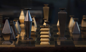 Luxury Metal <b>Chess</b> <b>Set</b> With Designer <b>Chess</b> Pieces Modern Board Game Table Decor Gift Collection <b>Set</b> home decor office decor - Product Image 6