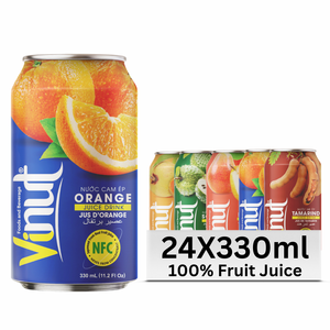 VINUT Jus d'orange 330ml Boisson sans sucre Vietnam Prix d'usine Marque privée Échantillon gratuit disponible - Product Image 1