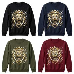 Sweat-shirt col rond en molleton épais à prix abordable, impression graphique personnalisée, streetwear, pull-over homme, vêtements d'hiver - Product Image 6