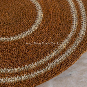 High Quality Natural Braided Seagrass Placemat Handmade Woven <b>Table</b> <b>Mat</b> OEM Manufacturer in Vietnam - Product Image 2