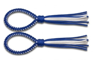 Brazaletes de Muay Thai Azules y Blancos Premium, Brazaletes Trenzados de Boxeo Tailandés, Ropa Deportiva Personalizada para Atletas, 100% Algodón Transpirable - Product Image 6