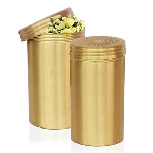 Brass Container Wholesale Price Decorative <b>Storage</b> <b>Jar</b> with Smooth Finish for Kitchen Spices Dry Fruits and <b>Storage</b> - Product Image 5