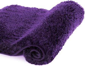 Hot Selling 17"x24" Microfiber Bath <b>Mat</b> Super Absorbent Non-Slip Floor Thick Plush Shaggy Tufted <b>Bathroom</b> Rug Washable Hotel - Product Image 1