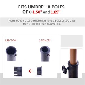 Ombrellone da Giardino Quadrato con Base in Acciaio Inox e Ferro per Patio, Ristorante, Hotel, Spiaggia - Consigliato per la Pioggia - Product Image 4