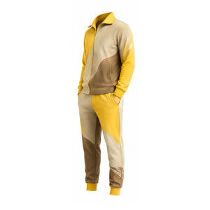 Custom Mens Sports Tracksuit Athletic Training Gym Wear Jogging Set Full Zip Jacket <b>Pants</b> OEM ODM Wholesale Supplier Factory Set - Product Image 4