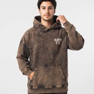 Sudadera con Capucha Vintage Lavada para Hombre, de Algodón Grueso y Forro Polar, Oversize con Hombros Caídos, Tallas Grandes - Product Image 3