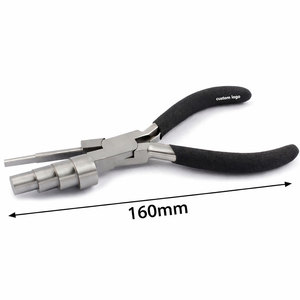 Alicate de 3 pasos para conformar mandriles de 160 mm, herramienta profesional de acero inoxidable para hacer joyas, con punta redonda para hacer bucles. - Product Image 4