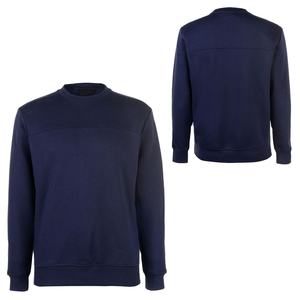Sweat-shirt à manches longues pour homme en coton uni, taille personnalisée en gros - Saison d'automne, impression de logo personnalisée, service OEM - Product Image 3