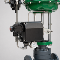Vanne de régulation à diaphragme pneumatique avec positionneur électropneumatique pour le contrôle du débit industriel OEM
