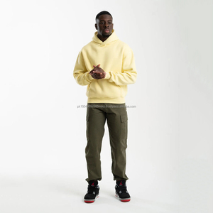 Sweat à capuche oversize pour homme XS, haute qualité, 100% coton, séchage rapide, respirant, polaire thermique, imprimé uni, pull d'hiver, prix bas - Product Image 2