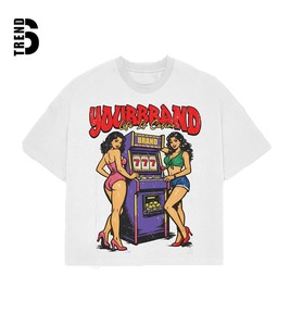 T-shirt unisexe 100% coton tricoté à col rond, mode streetwear d'été, imprimé en sérigraphie, manches courtes, coupe classique, séchage rapide - Product Image 1