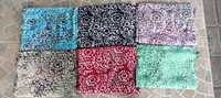 Sarung Rayon Mini Kasual Bordir Motif Bunga Desain Batik Rumbai Tepi Renda Gaya Bohemian Pakaian Musim Panas Dewasa Alami