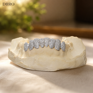 Grillz Moissanite Iced Out sur Mesure, Bijou Dentaire Plaqué Or Premium, Accessoire de Mode Unisexe - Product Image 2