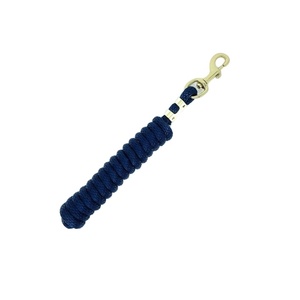 Cuerda de plomo de caballo de algodón portátil azul marino oscuro de alta calidad con broche de latón polivinílico resistente Productos de caballo de alta calidad - Product Image 1