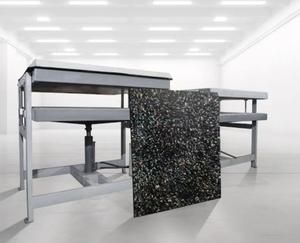 Presse à chaud pour plastique recyclé, automatique, avec pompe à moteur, 1m x 1m, 16kW, 440V, haute performance, écologique - Product Image 2