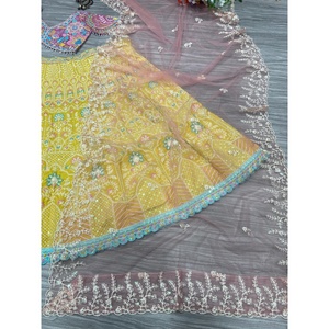 ชุด lehenga choli งานปักด้ายหลายงานปาร์ตี้ใน2XL - Product Image 2