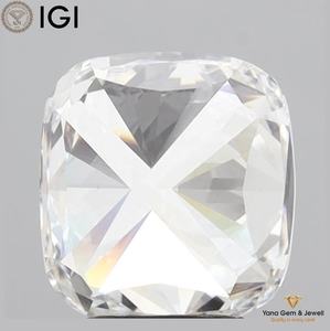 เพชรทรงคุชชั่นหรูหรา พร้อมใบรับรอง IGI ความสะอาด VS1 สี F เพชร CVD ผลิตในห้องปฏิบัติการ น้ำหนัก 4.01 กะรัต สำหรับแหวนสวมใส่ประจำวันแบบโซลิแทร์ - Product Image 5
