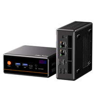 Mini PC Ryzen 5 5600H Business Desktop Computer 4K Triple Display WiFi 6 2.5G LAN DDR4 NVMe SSD Mini Computer