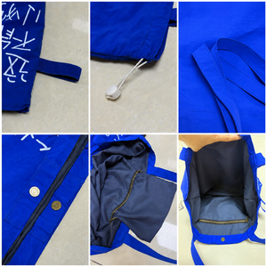 Sac fourre-tout pliable en nylon avec logo personnalisé, grande capacité, léger, réutilisable, avec poche intérieure zippée, OEM ODM - Product Image 3