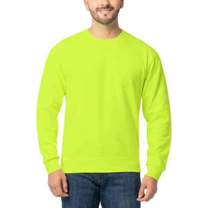 Sweat-shirt homme premium uni en coton épais à col rond, style streetwear - Product Image 2