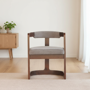 Silla de Comedor Moderna y Contemporánea de Lujo Phillips con Estructura de Madera Maciza y Tapicería Súper Cómoda para el Hogar, Hotel u Oficina - Product Image 1