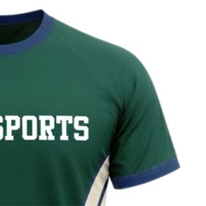 Unisex Deep Green White Sublimation Netball Shirt Polyester Lightweight <b>Athletic</b> Sports Wear Team Competition Apparel - Product Image 5
