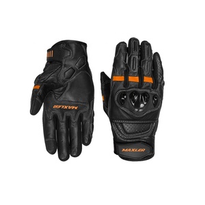 Guantes de Motociclismo Cortos de Cuero de Primera Calidad para Verano, Transpirables, Perforados, Impermeables, Ignífugos y Ligeros para Hombre y Mujer - Product Image 1