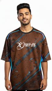 เสื้อยืดโอเวอร์ไซส์สไตล์คนเมืองสุดเทรนดี้ พิมพ์ลายแบบซับลิเมชั่น สำหรับผู้ชาย สวมใส่สบายๆ สไตล์สตรีทแวร์ - Product Image 2