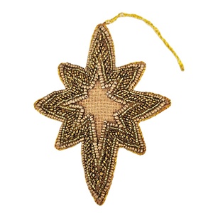Proveedor de la India de Adornos Festivos Colgantes con Estrellas Bordadas a Mano a un Precio Nominal para Compradores al por Mayor - Product Image 1