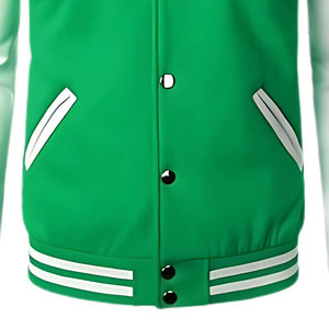 Chaqueta Letterman Casual para Hombre con Diseño de Logotipo Personalizado 2026, Algodón/Lana de Alta Calidad, Cuello Alto, Logotipo Frontal, Transpirable, Invierno - Product Image 4