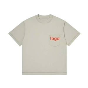 เสื้อยืดคอตตอนถักเนื้อหนา 100% สกรีนโลโก้ได้ตามสั่ง แบบเรียบหรู ทรงปกติ ใส่ได้ทั้งชายและหญิง เสื้อยืดเปล่าสำหรับผู้ชาย - Product Image 5