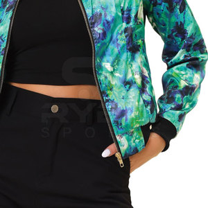 Top Selling OEM Service Custom Log Printing Fashion Women Printing Varsity <b>Jackets</b> Comfortable Apparel For Casual Use - Product Image 4