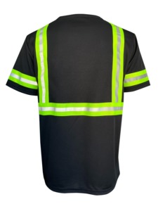 Camiseta de Manga Corta Transpirable para Hombre, Camiseta Reflectante para Electricistas y Mecánicos, Tejido Elástico, Camiseta para la Temporada de Verano - Product Image 2