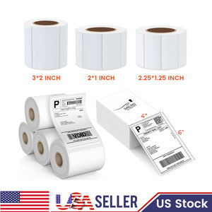 Etiqueta autoadhesiva de papel recubierto de vela 100x150Mm Etiquetas de embalaje Etiqueta térmica 4x6 - Product Image 2