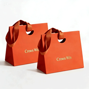 Eco-Friendly Custom Shopping Bags Soy Ink Printed Rigid Gift Bags for Boutique & Cosmetics - Product Image 3