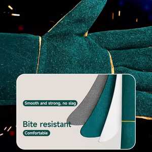 ถุงมือป้องกันการบาดเจ็บจากสัตว์กัด ถุงมือหนังวัวทนทานต่อการบาดเจ็บ สำหรับงานอุตสาหกรรม - Product Image 2